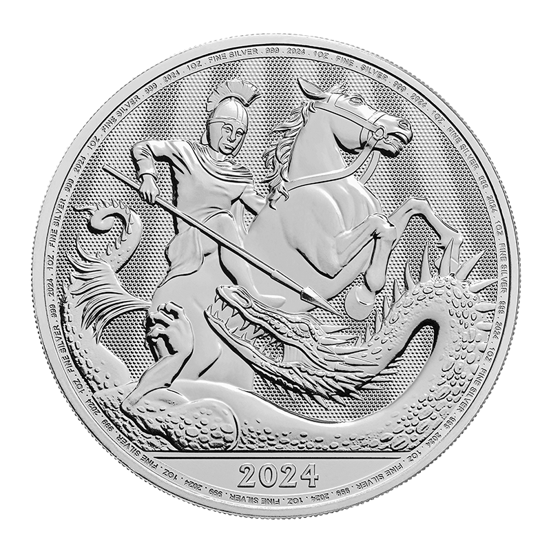 Image pour Pièce d’argent Saint Georges et le Dragon de 1 oz à partir de Métaux précieux TD